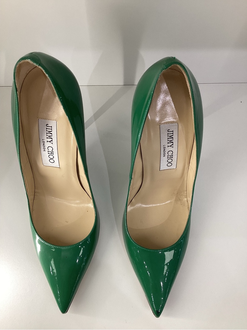 Jimmy Choo Emerald High Heels Pumps Sz 39 - Picture 4 of 6